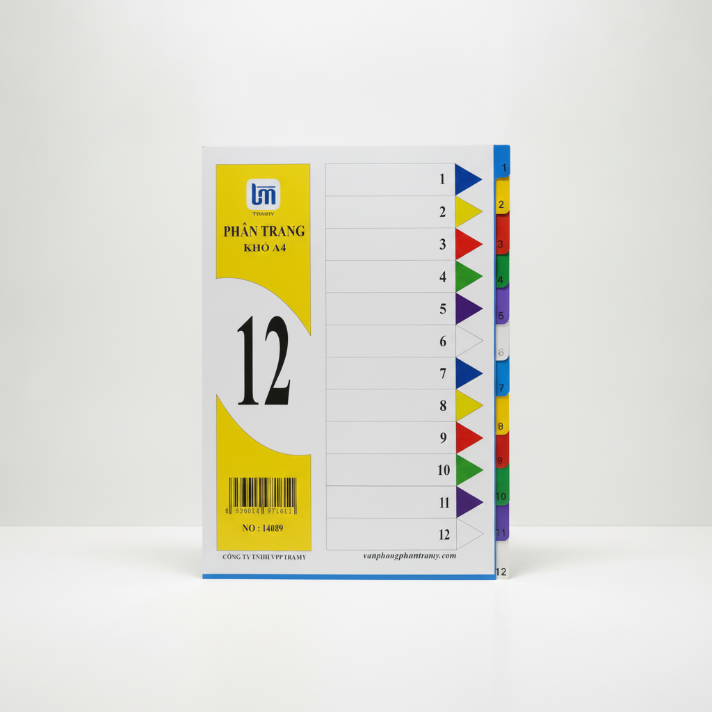 Chia file nhựa 12 màu